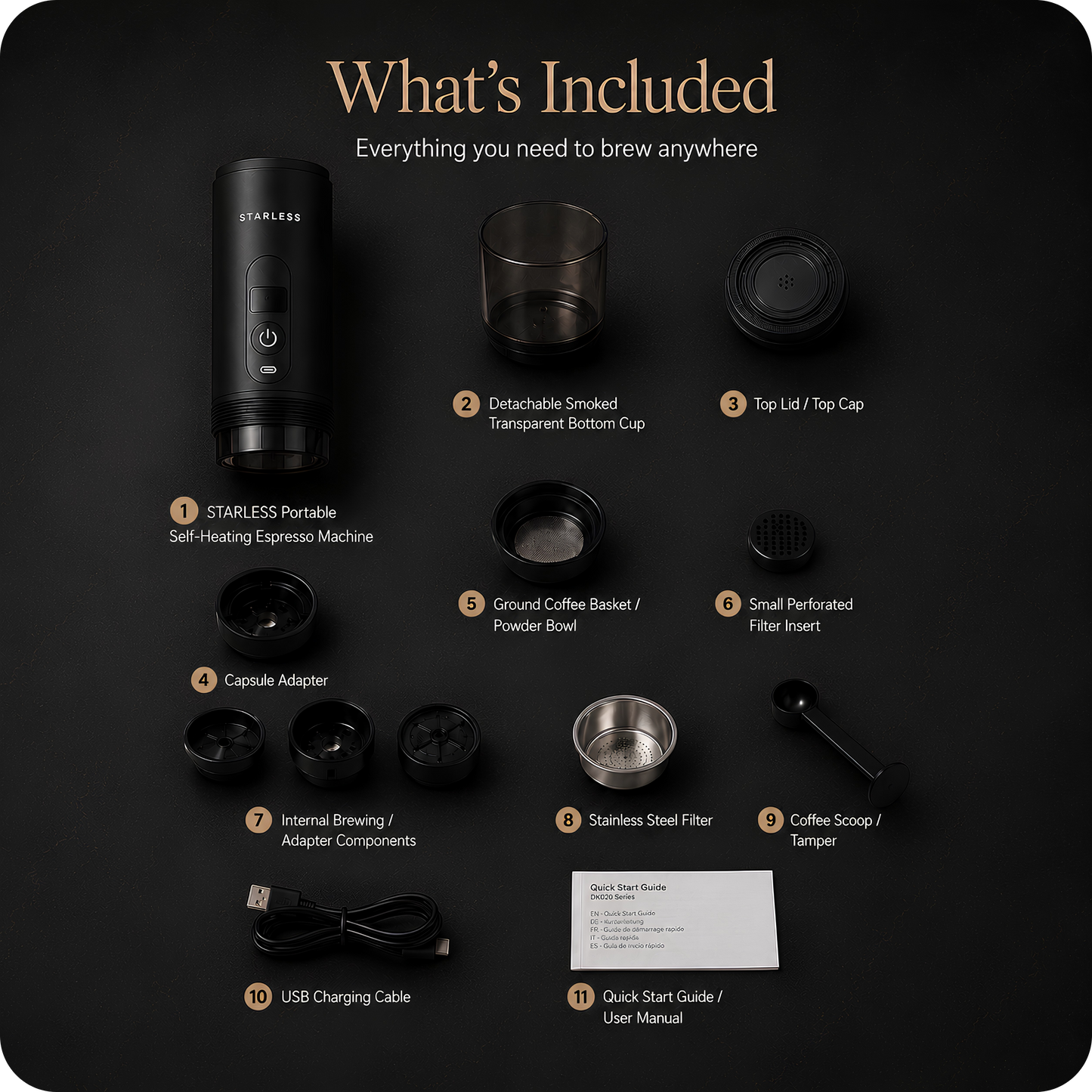 STARLESS – Machine espresso portable
