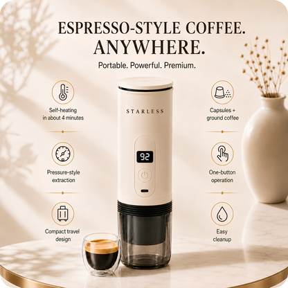 Starless Portable Espresso Machine