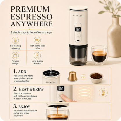 Starless Portable Espresso Machine