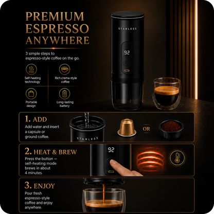 STARLESS – Machine espresso portable