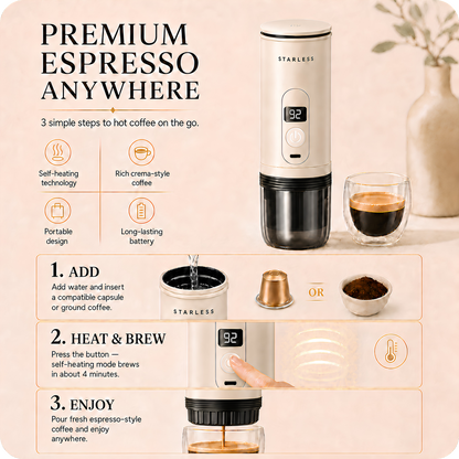 Starless Portable Espresso Machine