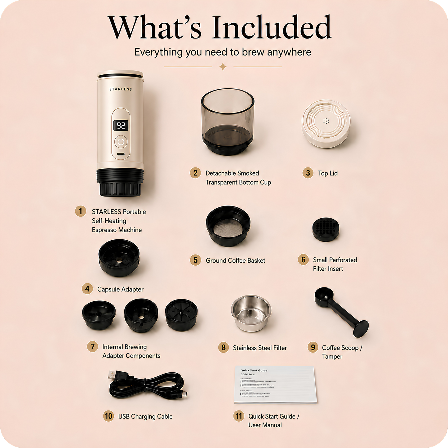 Starless Portable Espresso Machine