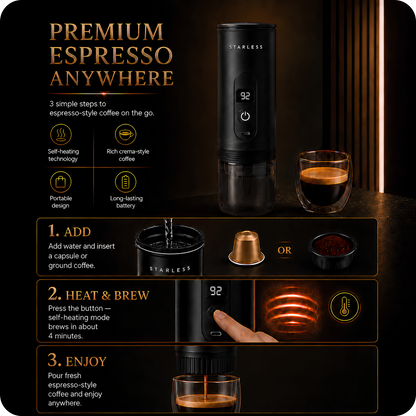 Starless Portable Espresso Machine